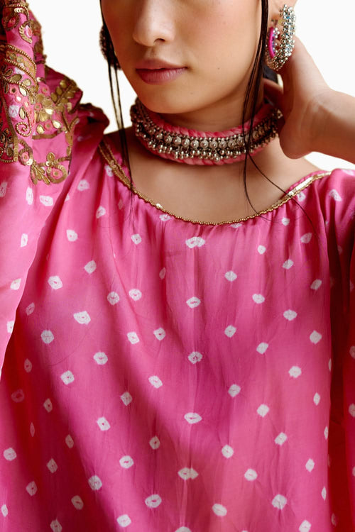 Indrina Pink Kurta Set