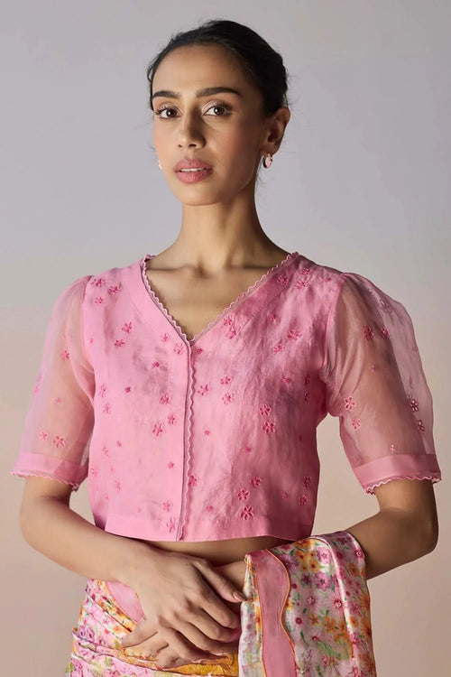 StarBloom Coral Pink Blouse