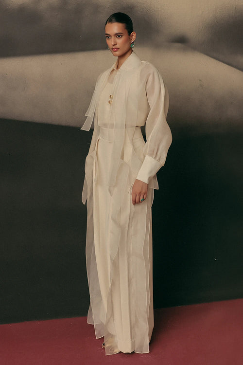 White Corridor Shirt And Elara Pants
