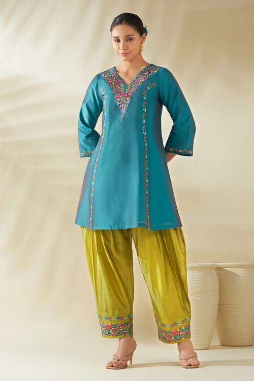 Blue Ziya Tunic Set