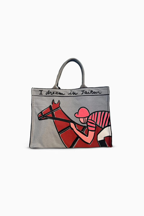 Grey- The Jaipur Tote Bag