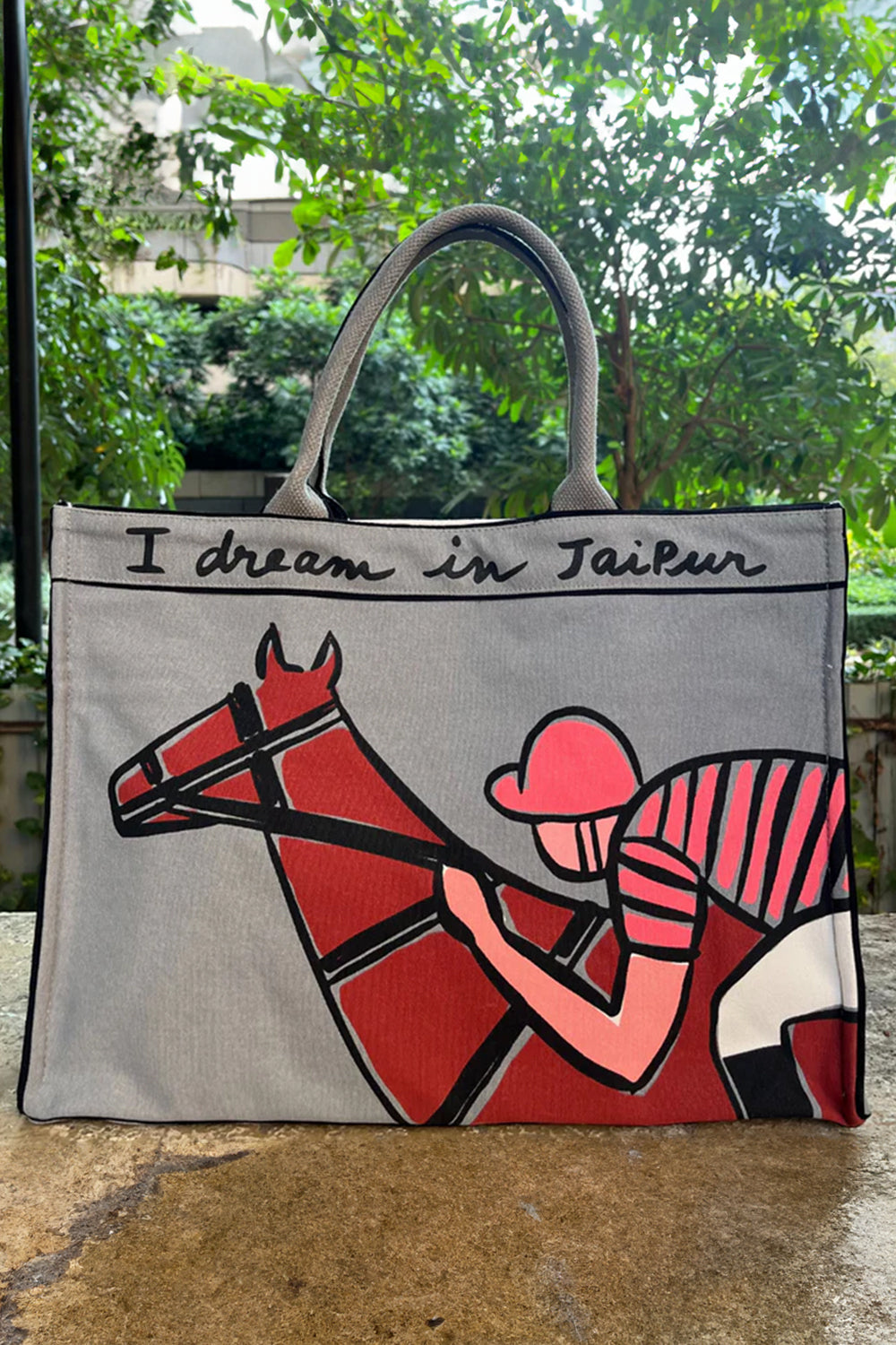 Grey- The Jaipur Tote Bag