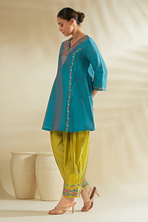 Blue Ziya Tunic Set