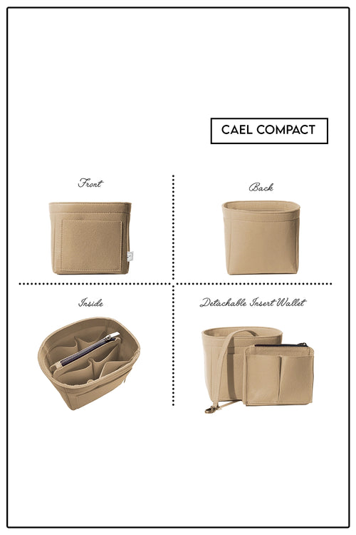 Beige Cael Compact Organiser