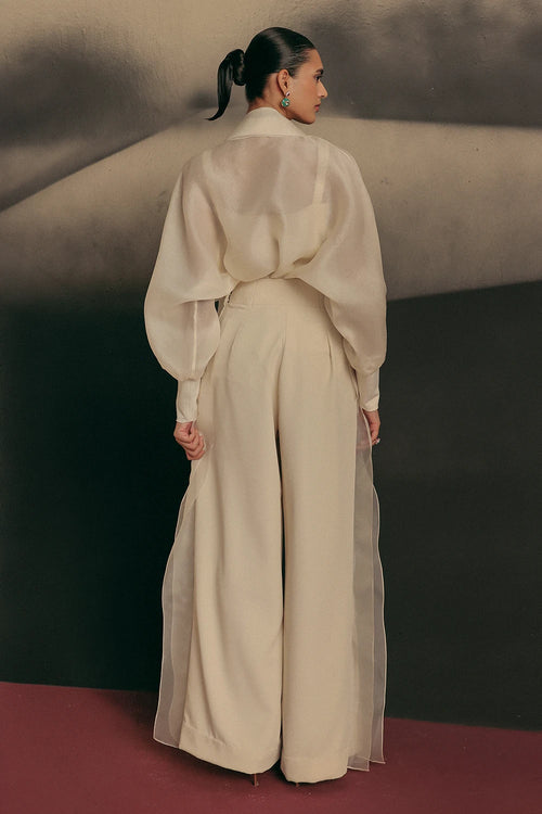 White Corridor Shirt And Elara Pants