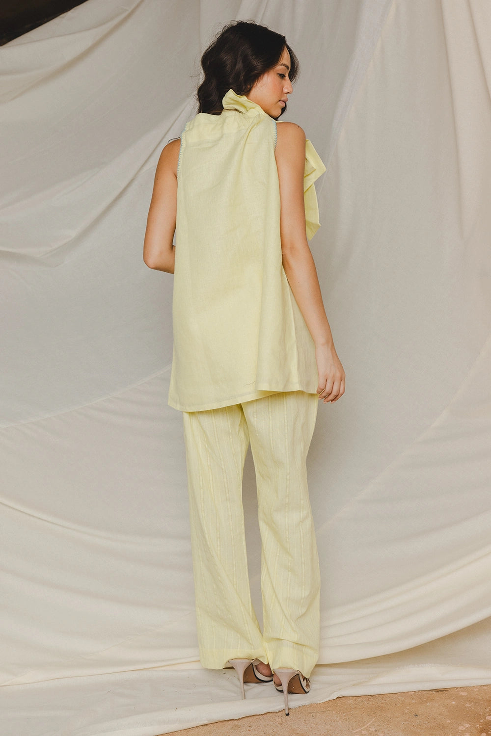 Alira Yellow Neck Top