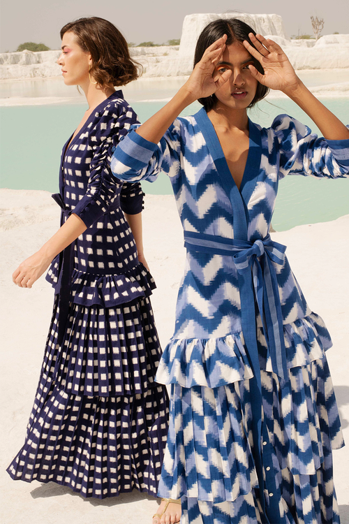 Waves Lapis Lazuli Dress