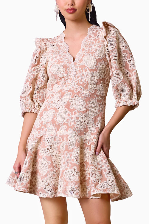 Vintage Lace Charm Dress