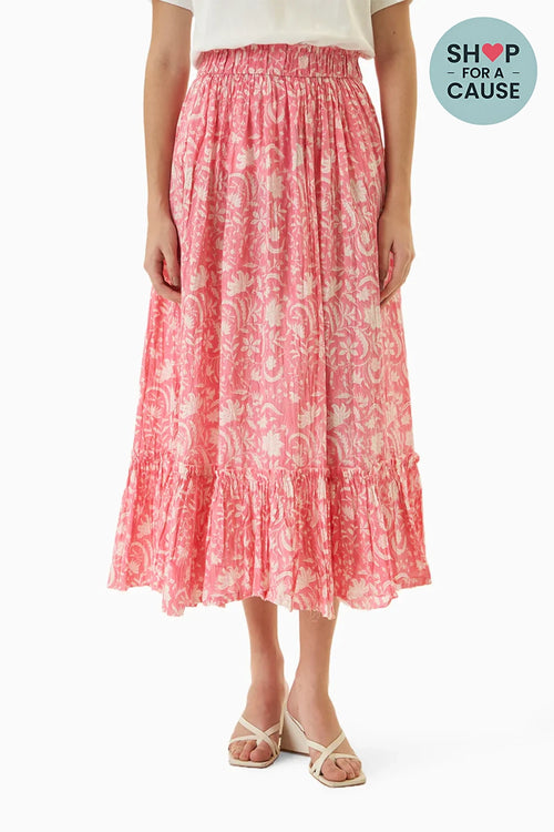 Pink Mysore Skirt