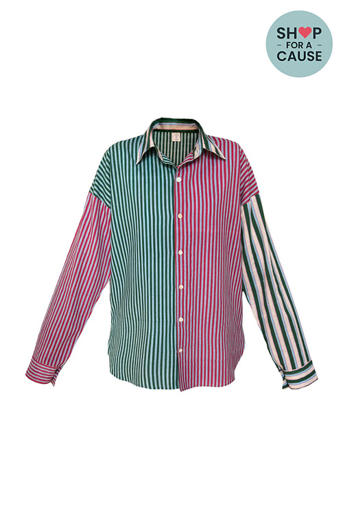 Green and Red Agra Shirt