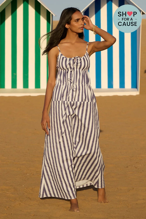 Varkala Blue Stripe Dress