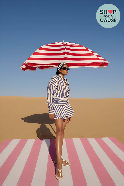 Nicobar Blue Stripe Dress