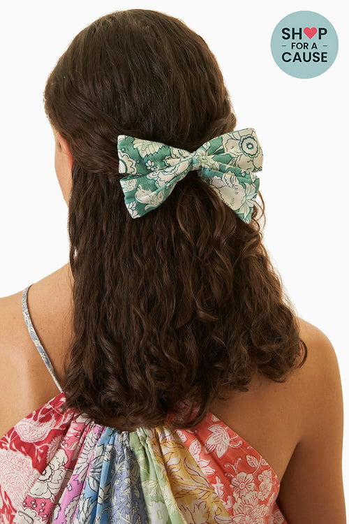 Green Hair Bows