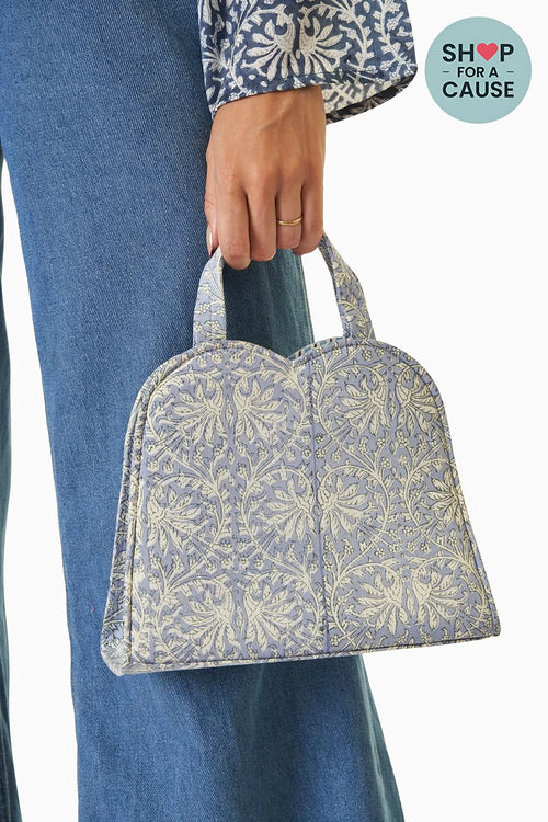Blue Abstract Sweetheart Bag