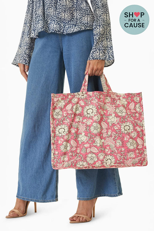 Pink Large Tote Bag
