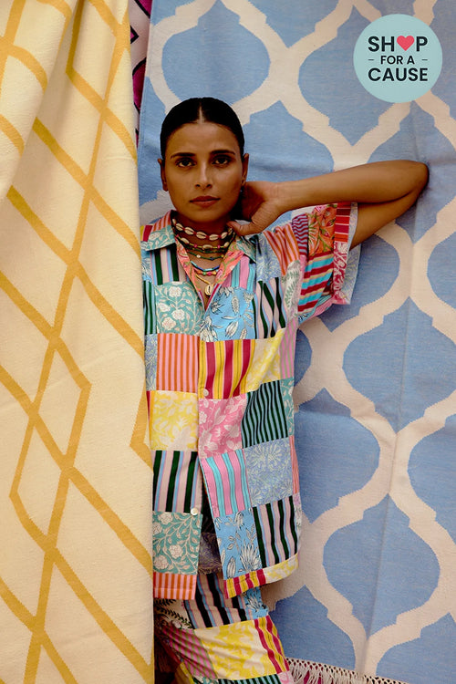 Multicolor Patchwork Shirt