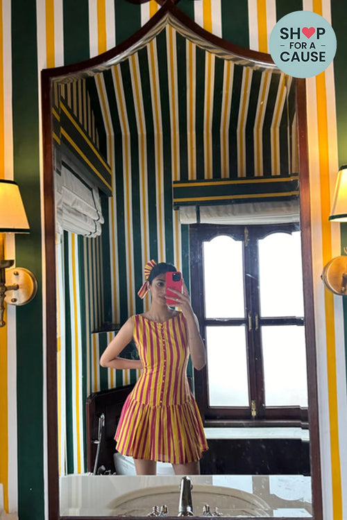Yellow and Red Udupi Dress