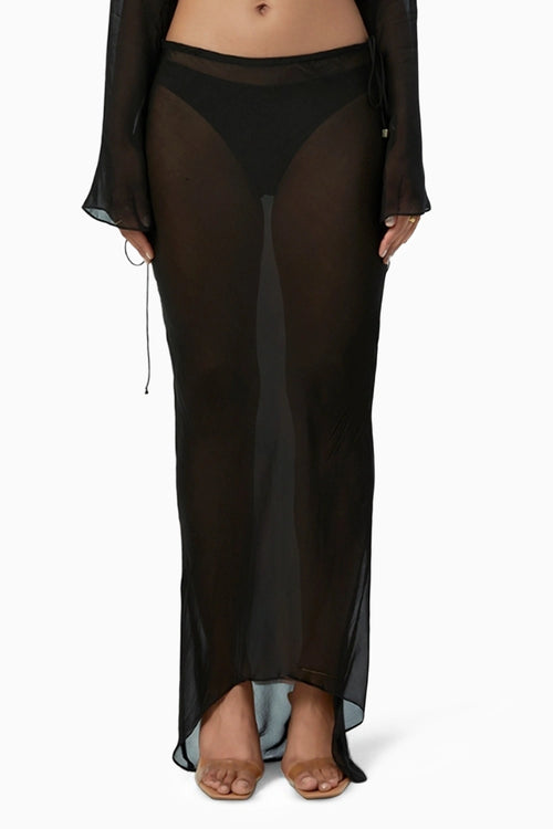 Twilight Slip Obsidian Skirt