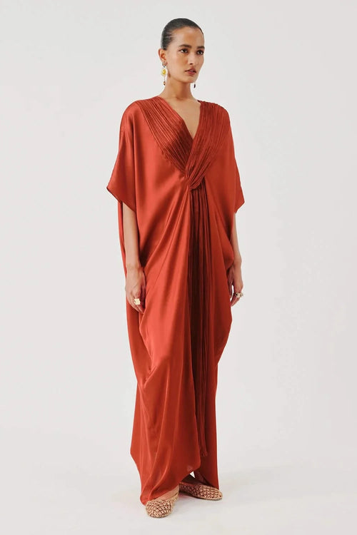 Regal Kaftan in Rust