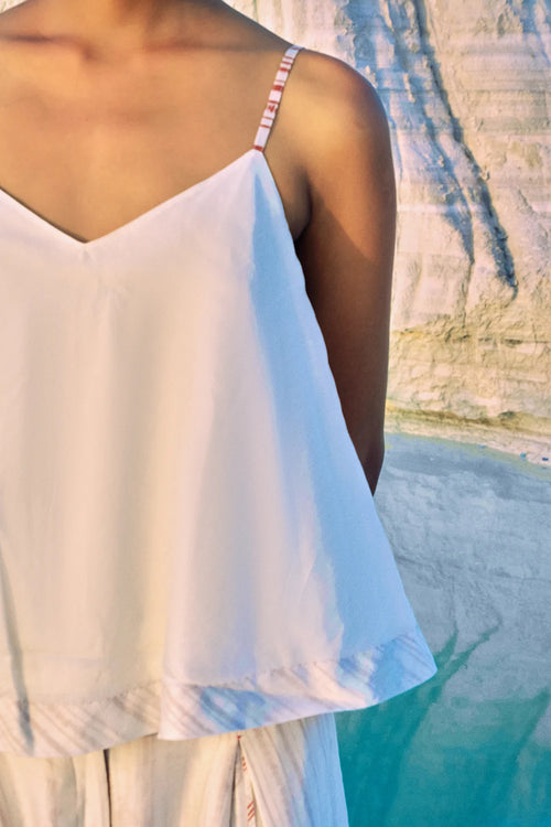 Thazin Strap Top With Thura Pleated Pant