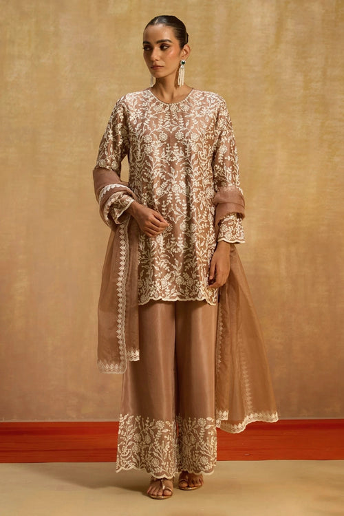 Suroor Beige Sharara Set