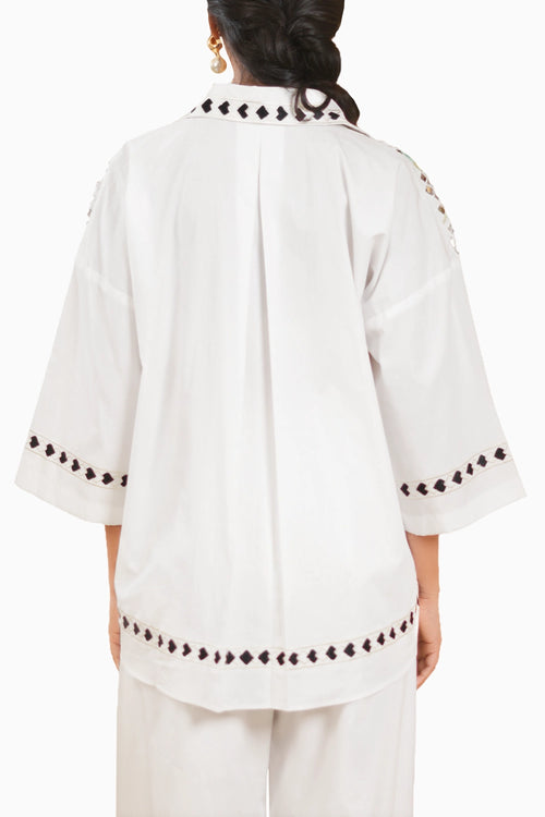 Blossom Embrodered Floral Shirt
