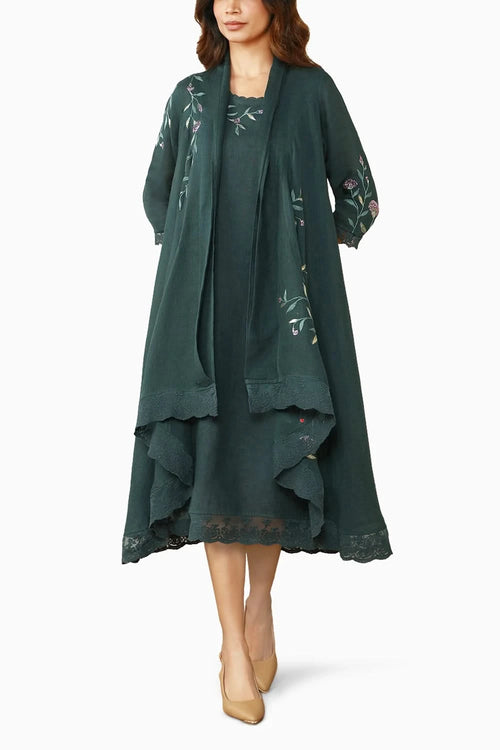 Forest Diamond Dahlia Mykonos Jacket Set