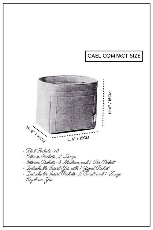 Grey Cael Compact Organiser