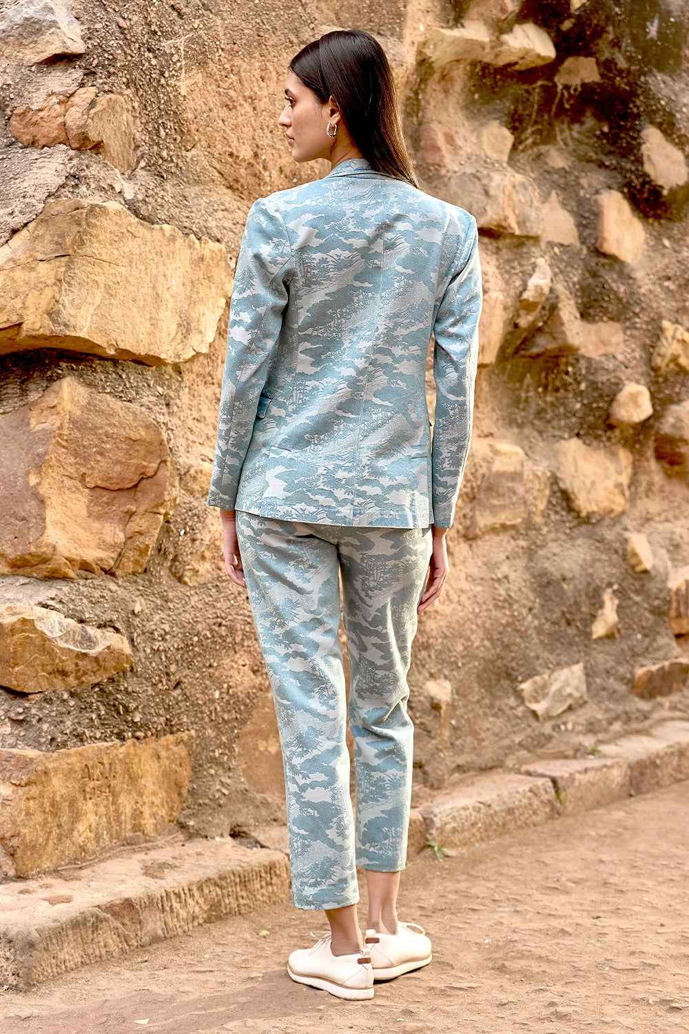 Indigo Jacquard Suit