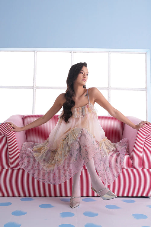 Chiara Organza Patchwork Dress