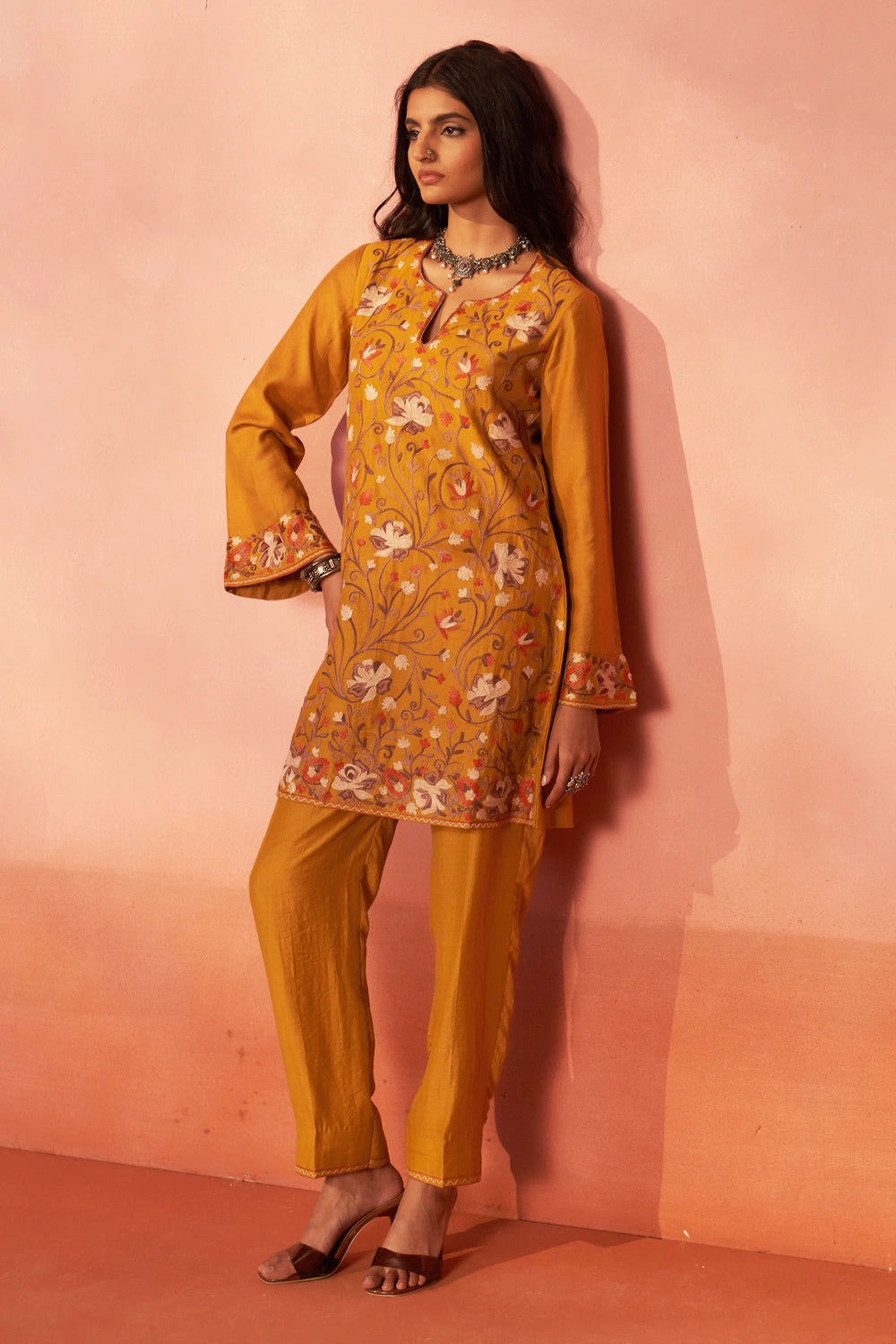 Zehnaseeb Mustard Co-ord Set