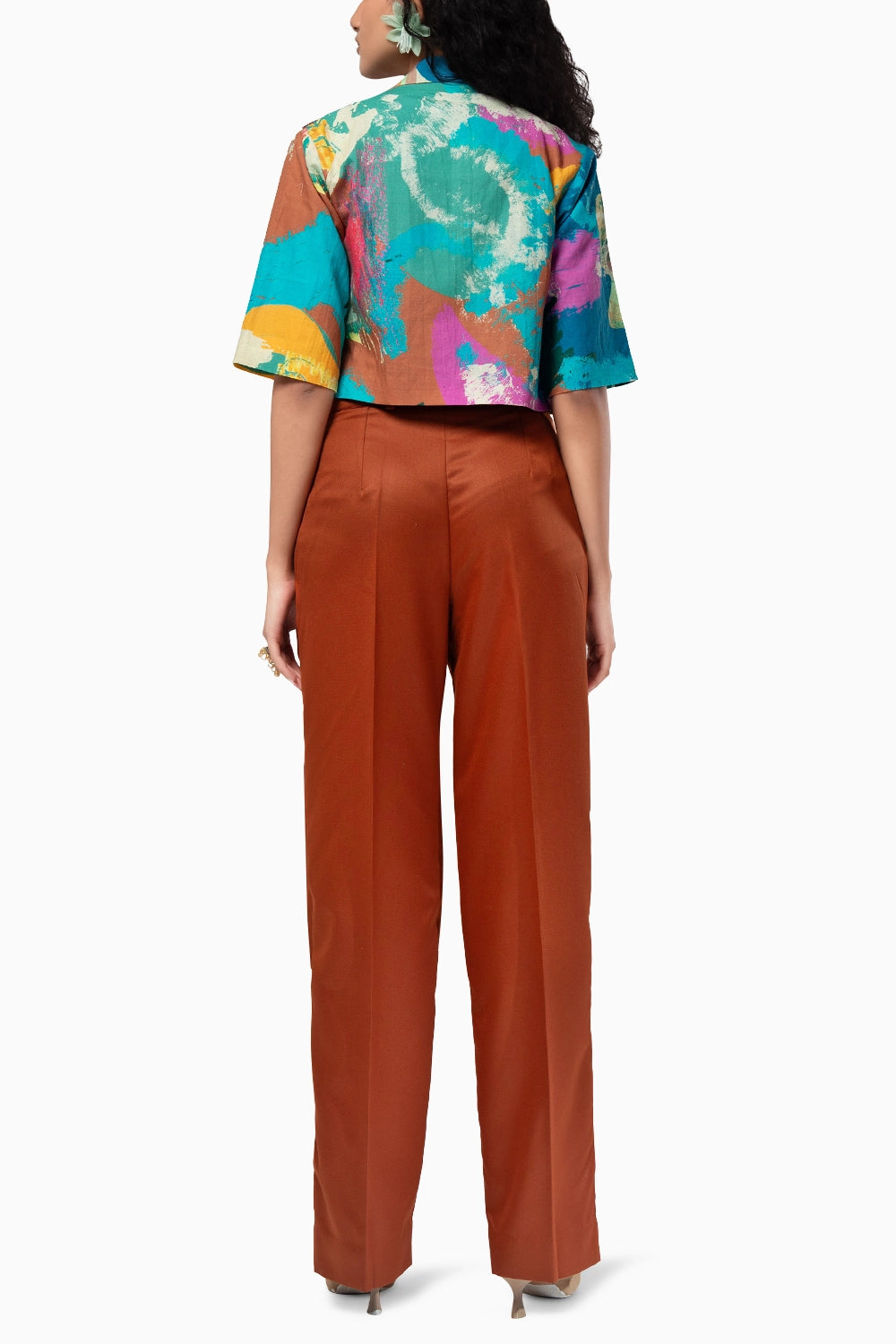 Bay Cropped Jacket Set with Bustier