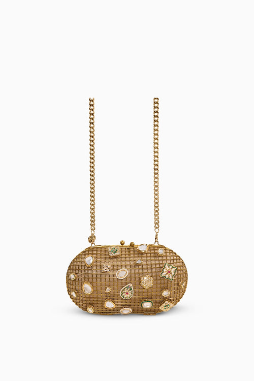 Sultanate Kundan Clutch
