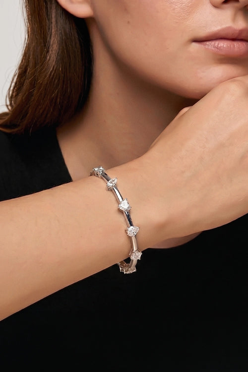 Majestic Fancy Diamond Cuff Bracelet