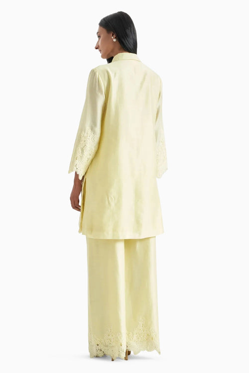 Butter Yellow Lace Co-ord