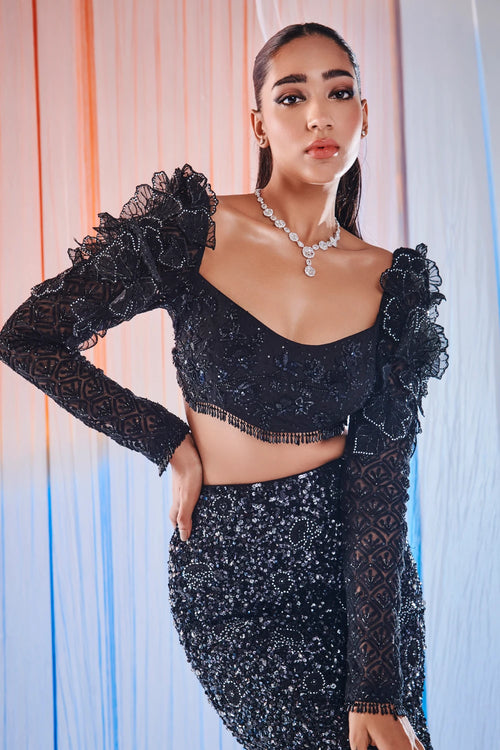 Back Odyssey Top and Skirt Set