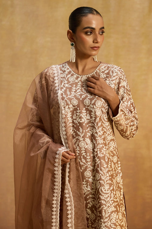 Suroor Beige Sharara Set