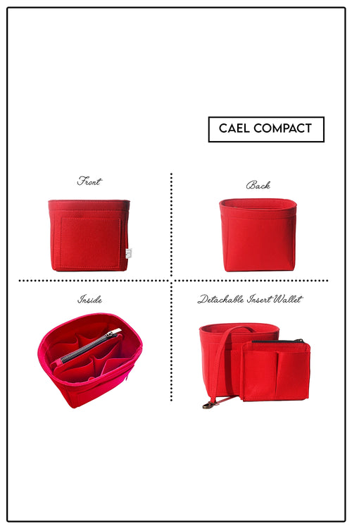 Red Cael Compact Organiser