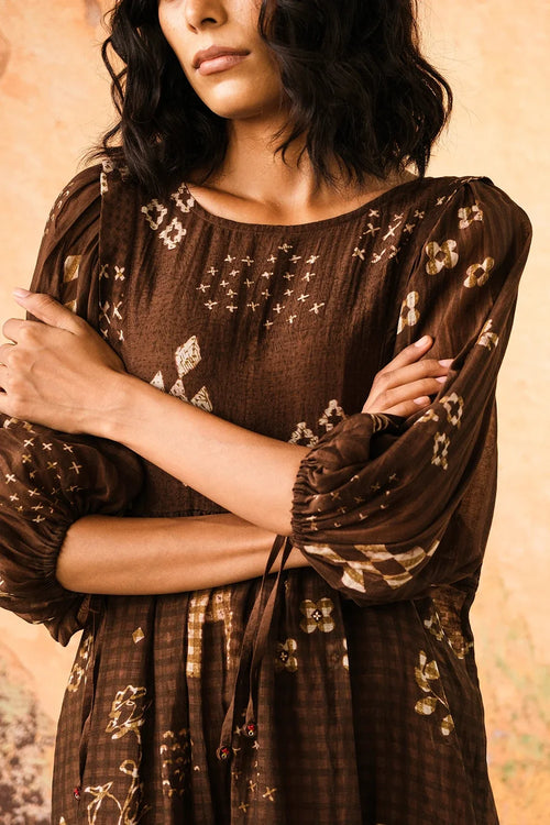 Cognac Avani Dress