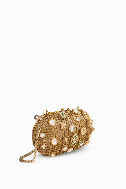 Sultanate Kundan Clutch