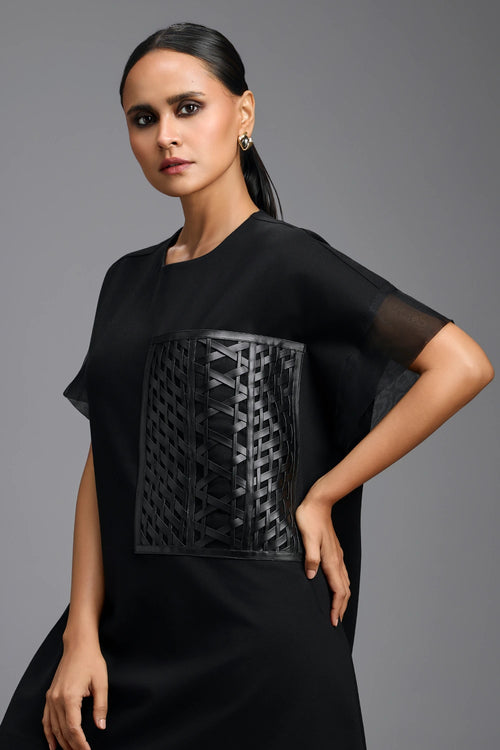 Black Sleek Oversized Dress