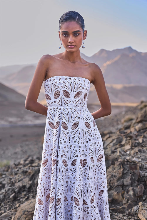 Cutwork Lace Midi
