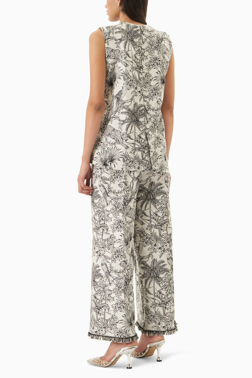 Black Jungle Jacquard Co-ord Set