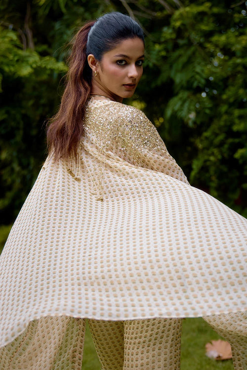 Janeman Cream Co-ord Set