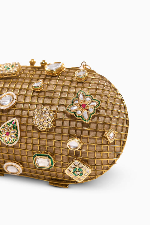 Sultanate Kundan Clutch