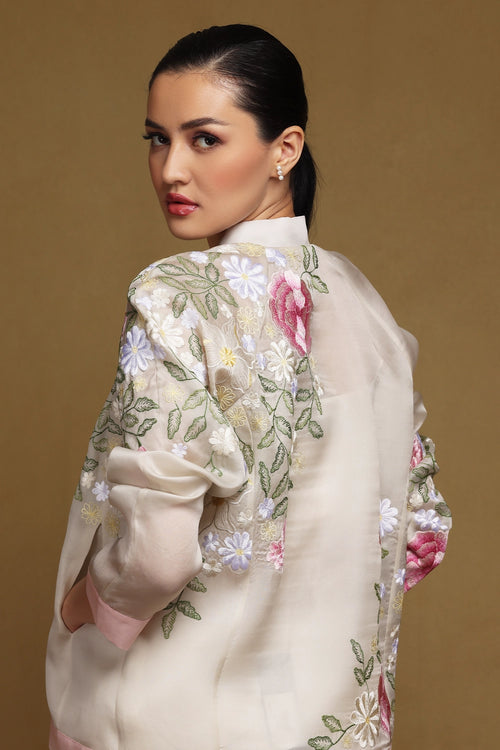 Multi Floral Bomber Jacket