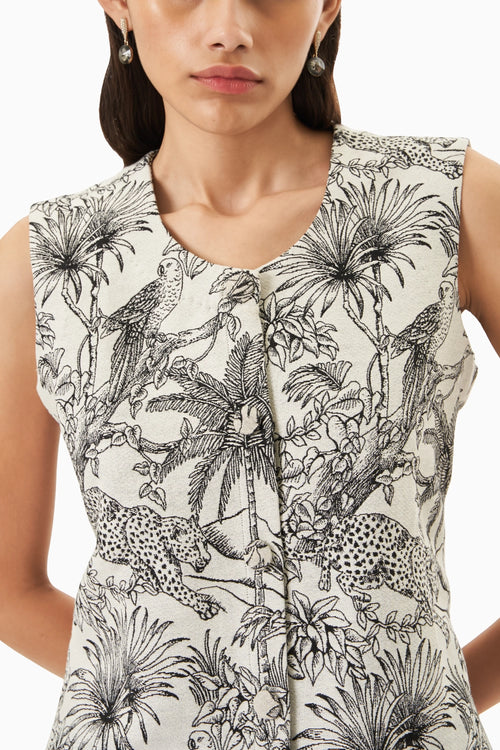 Black Jungle Jacquard Co-ord Set