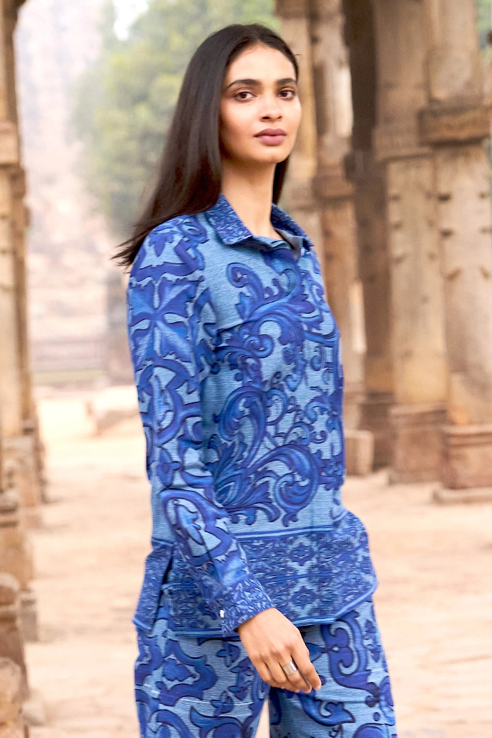 Denim Printed Shirt