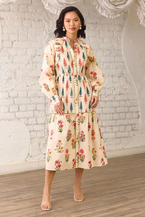 Ethereal Bloom Midi Dress