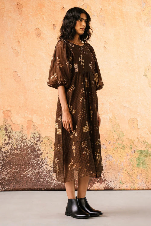 Cognac Avani Dress